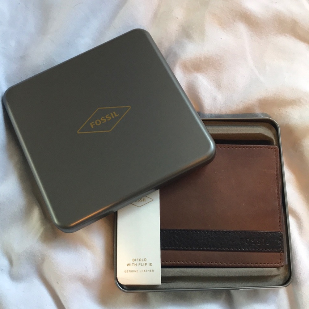 Fossil Bifold Leather Wallet Quinn Style
